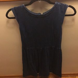 Loft sleeveless soft denim look dress